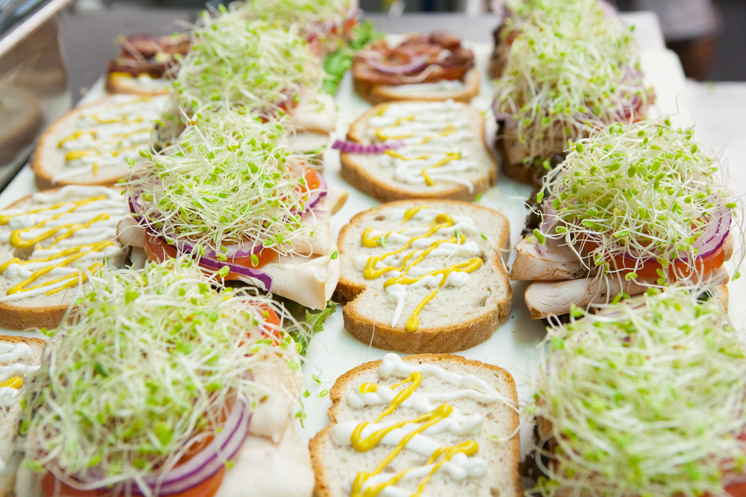 Fresh Organic Sandwiches Prepared by ManaFoods Deli