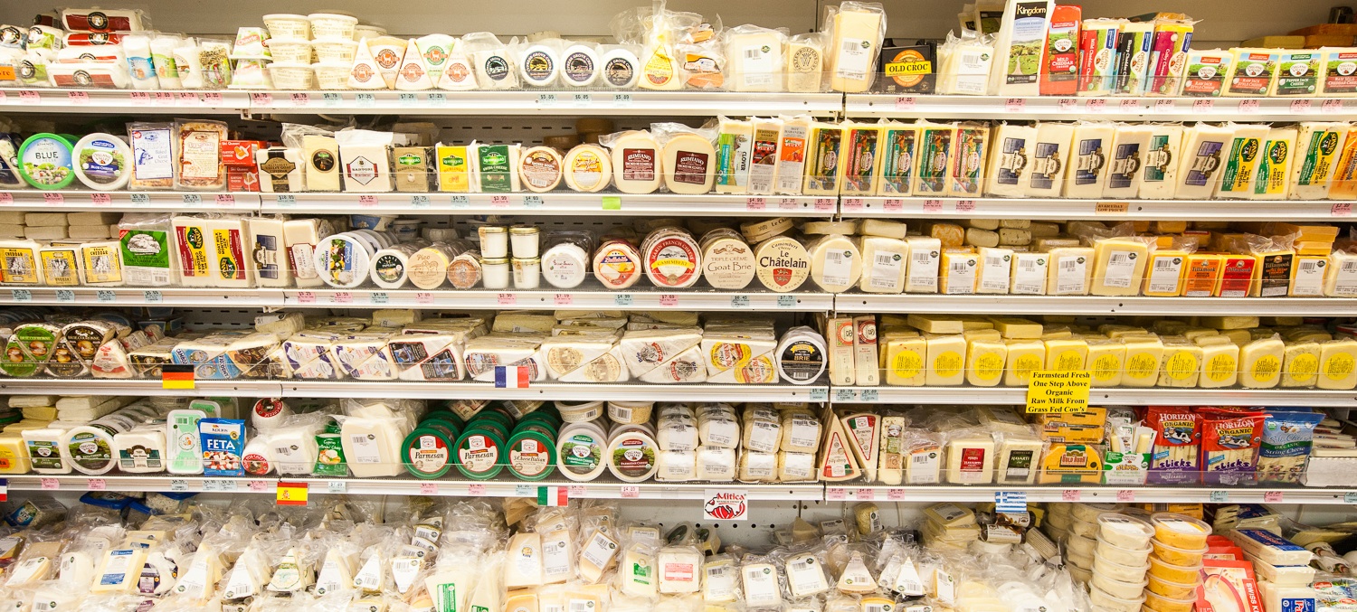 Mana Food Cheese Department Display