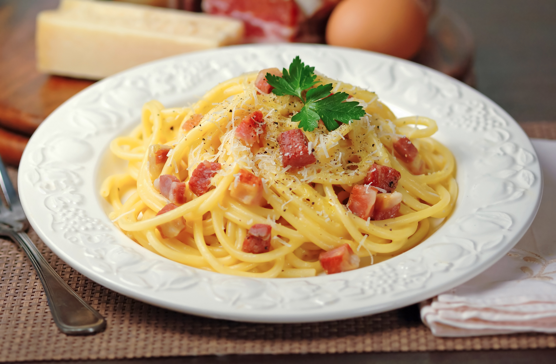 Spaghetti "Alla Carbonara" Graziani Family Orignial Recipe