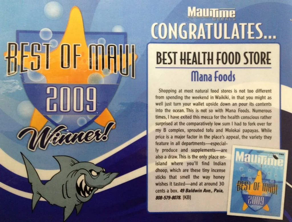 Maui Time Best of Maui 2009: Best Health Food Store
