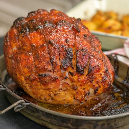 Umami-glazed Christmas Ham