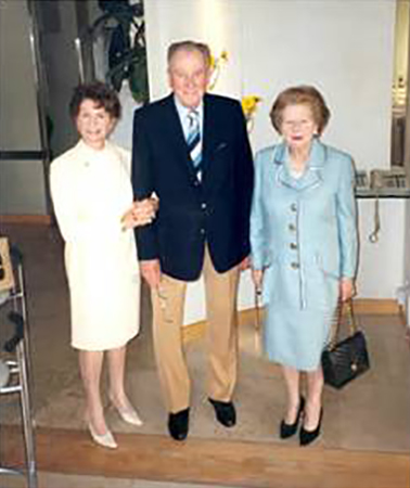Margaret Thatcher at Santini Belgravia London