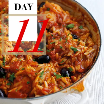 Day 11 | Chicken, Olive & Orzo Bake
