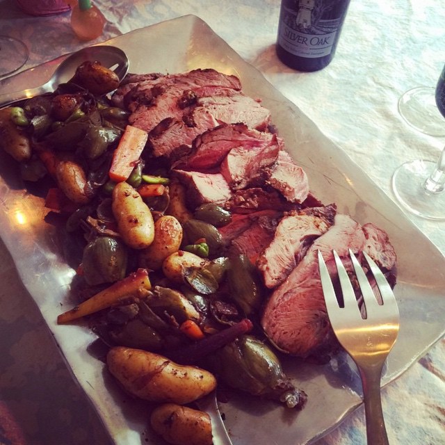 Traditional lamb with an umami paste rub and spring vegetables, shared by @kimyorio. What savory deliciousness have you cooked up for Easter?