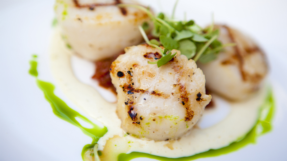 GRILLED SCALLOPS WITH CITRUS HERB GREMOLATA