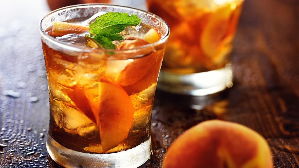Summer Peach Julep - "cocktail for the weekend"