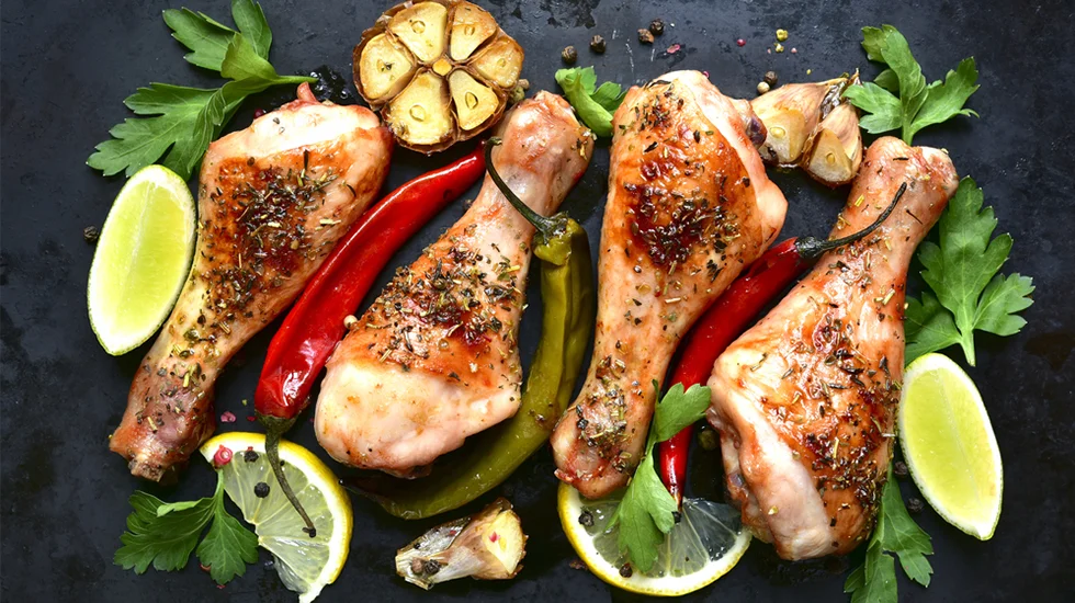 Grilled Spicy Umami Pepper Drumsticks