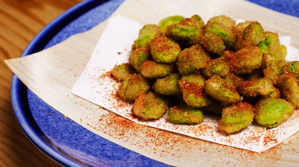 Panko Broad/Fava Beans "our longtime snack fave"