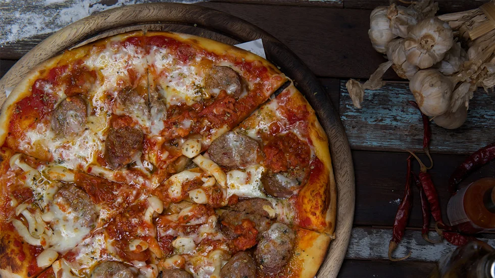 "Umami-mia!" Bomba! XXX Sausage Pizza 