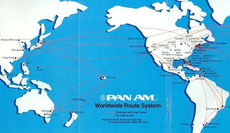 Pan Am's Pacific system in 1982-1984