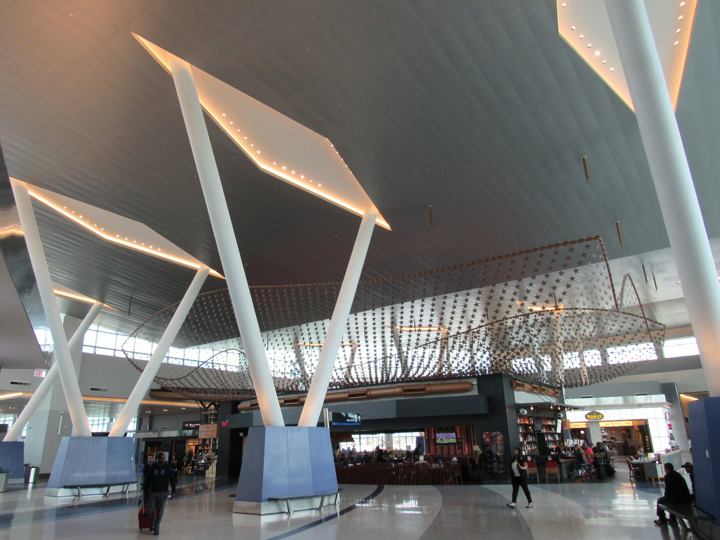 The C-North gates have breathtaking design with lots of open space - the model for what the B-North and D gates will look like in about ten years...