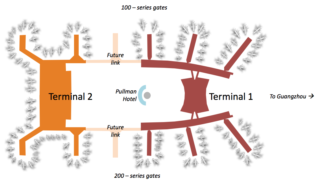 Click on this image to open the interactive airport map (Baiyunport / Guangzhou Baiyun International Airport authority)