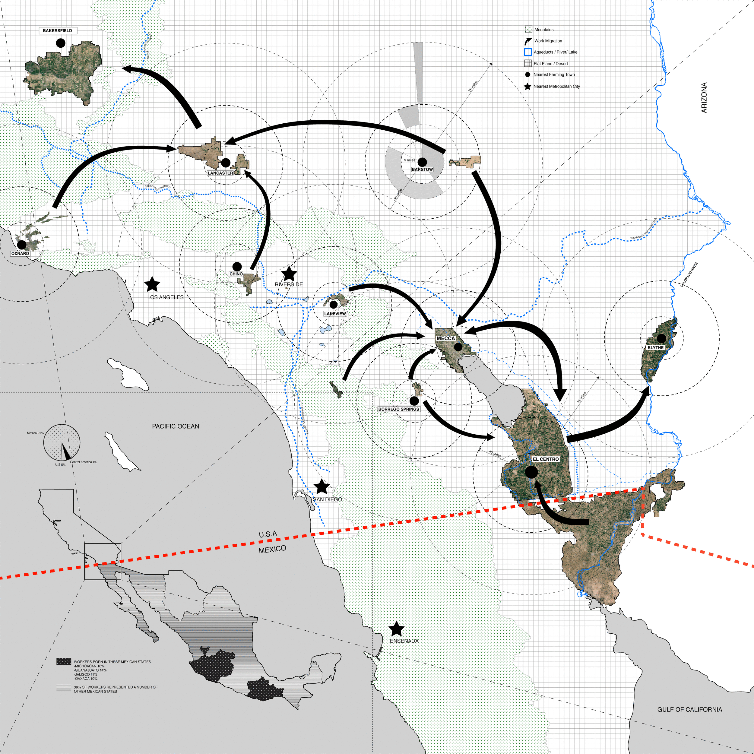 Farmworker seasonal migration mapping