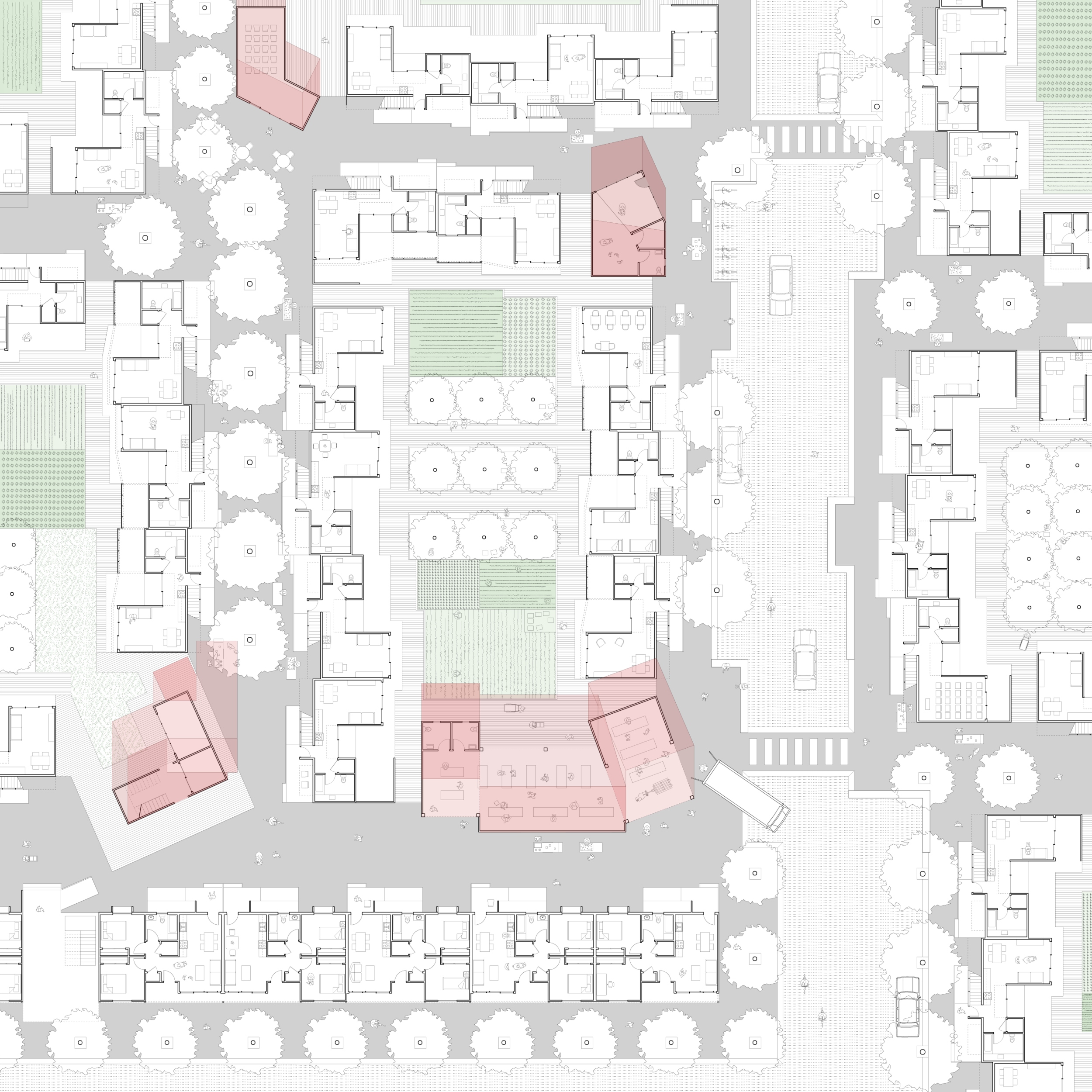 Partial site plan