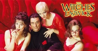 London's West End production of "The Witches Of Eastwick" starred (l-r) Lucie Arnaz, Ian McShane, Maria Friedman and Joanna Riding (2000-2001).