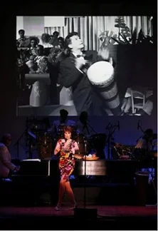 Lucie salutes her father, Desi Arnaz and his music in her show,"Babalu!"