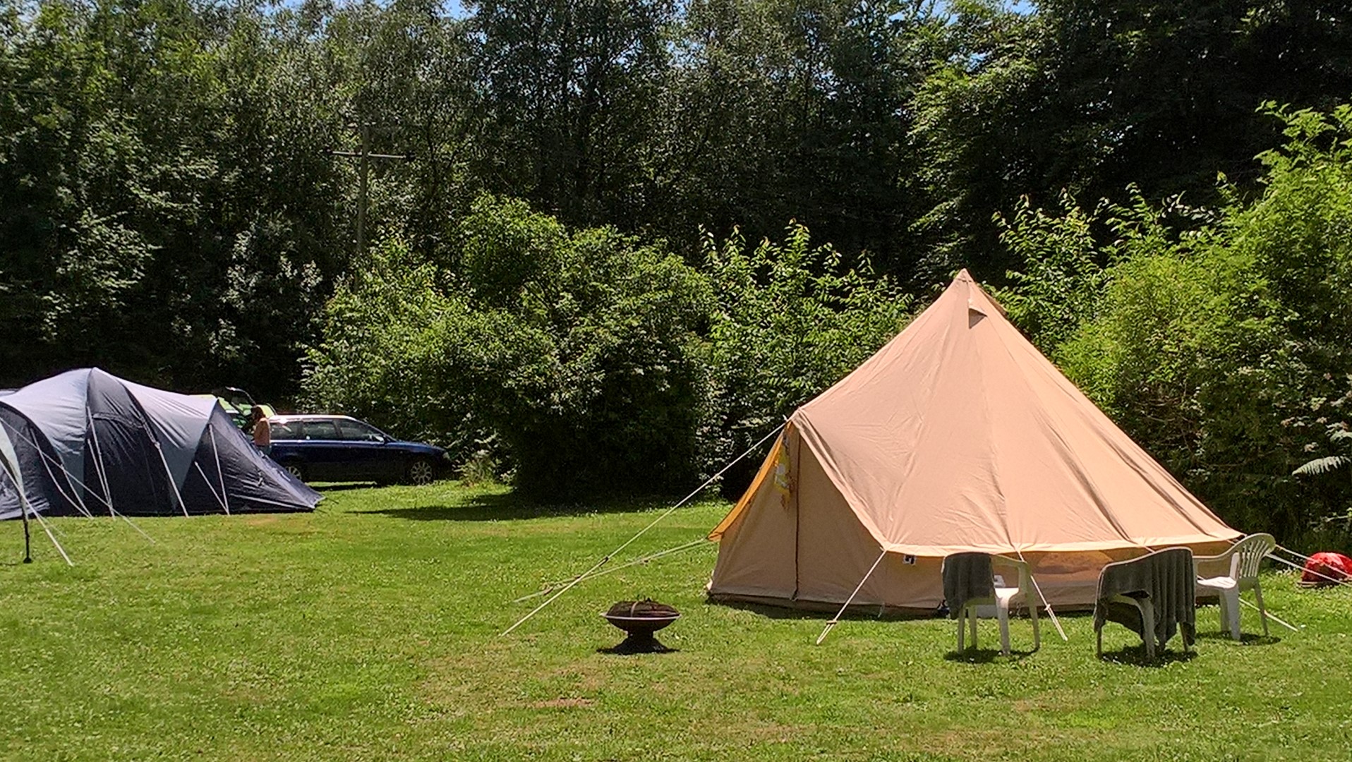 Traditional camping