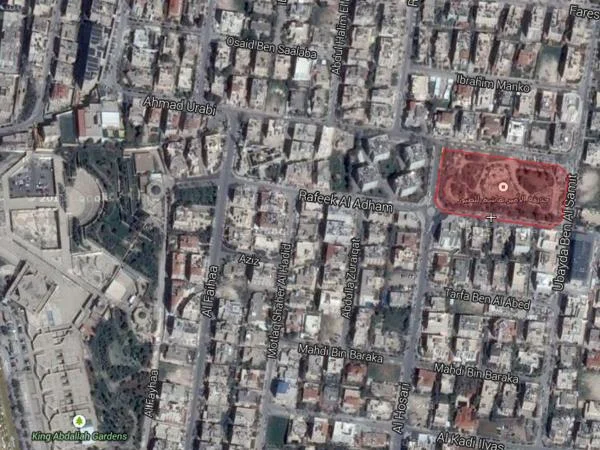 Aerial view showing the park’s location لقطة جوية تبين موقع الحديقة