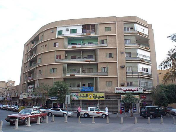 Figure 11: A view of the 1959 Fahd bin Muhammad's apartment building, one of the early apartment buildings constructed in Riyadh.