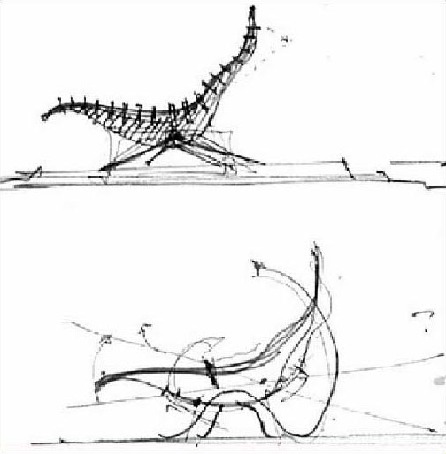 Figure 8: Freehand sketches made for the chair design studio project at MIT.