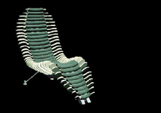 Figure 9: CAD model of a design carried out for the chair design studio project at MIT.