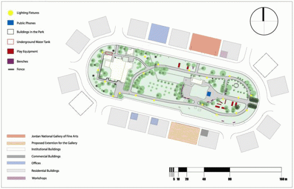Figure 18: Site plan showing existing conditions and surrounding building types.