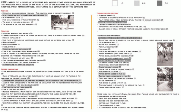 Figure 28: Summary of interviews conducted with stakeholders.