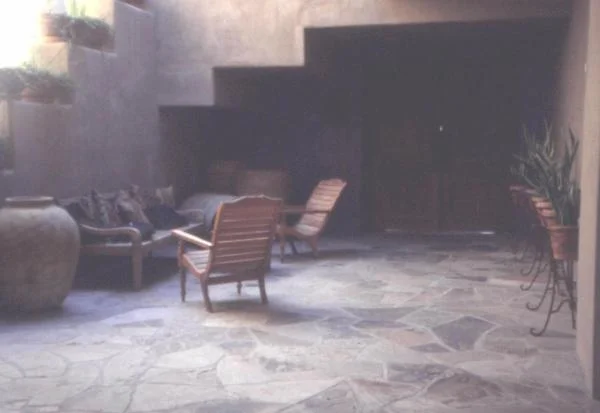 Fig. 10: The use of slate surfaces in a landscape design