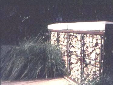 Fig. 14: The use of a gabion in a public landscape design.
