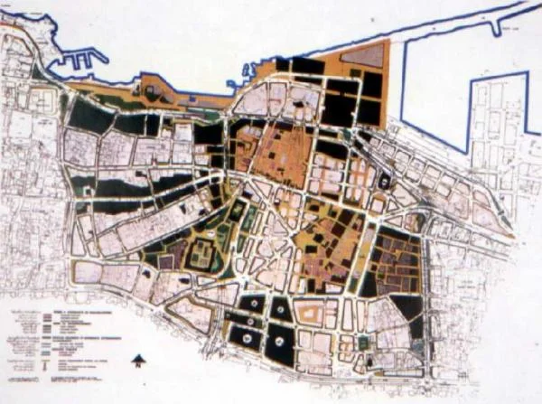 Figure 2: The 1977 APUR Reconstruction Plan for Beirut.