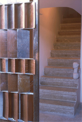 Figure 11: Entry door and stair leading to upper level.