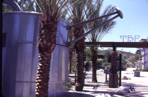 Figure 3: The Water Conservation Demonstration Garden in San Diego, California: The watering can-shaped information kiosk.
