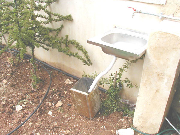 Figure 6: Diversion of contaminated graywater.