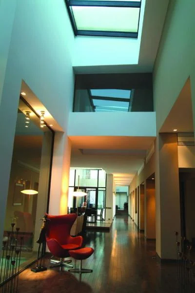 Figure 11: Interior view of house looking north and showing the house's north-south corridor.