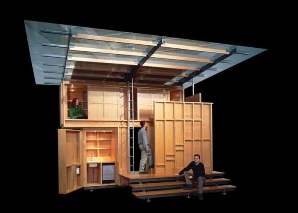 Figure 15b: Columbus, Ohio, Fabrications Installation: La Petite Maison du Weekend, Wexner Center for the Arts, by Patkau architects, 1998.