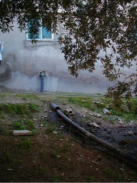 Figure 4.4: EQ House at al-Adasiyyah after the installation of the manhole.