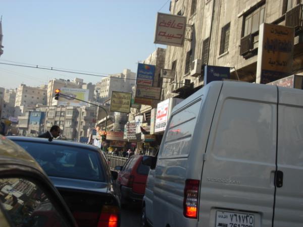  The motor vehicle dominates Amman's transportation network. (Siba al-Shouli)