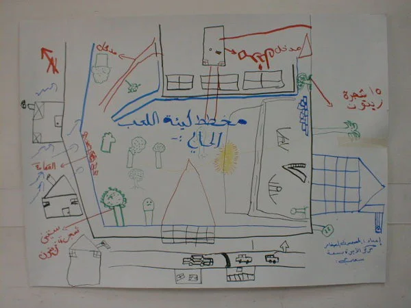 Figure 2: Site analysis that the children carried out.