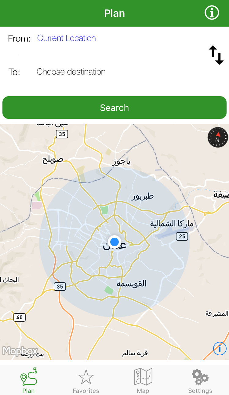 Khutoutna App: An Alternative Way to Navigate Amman