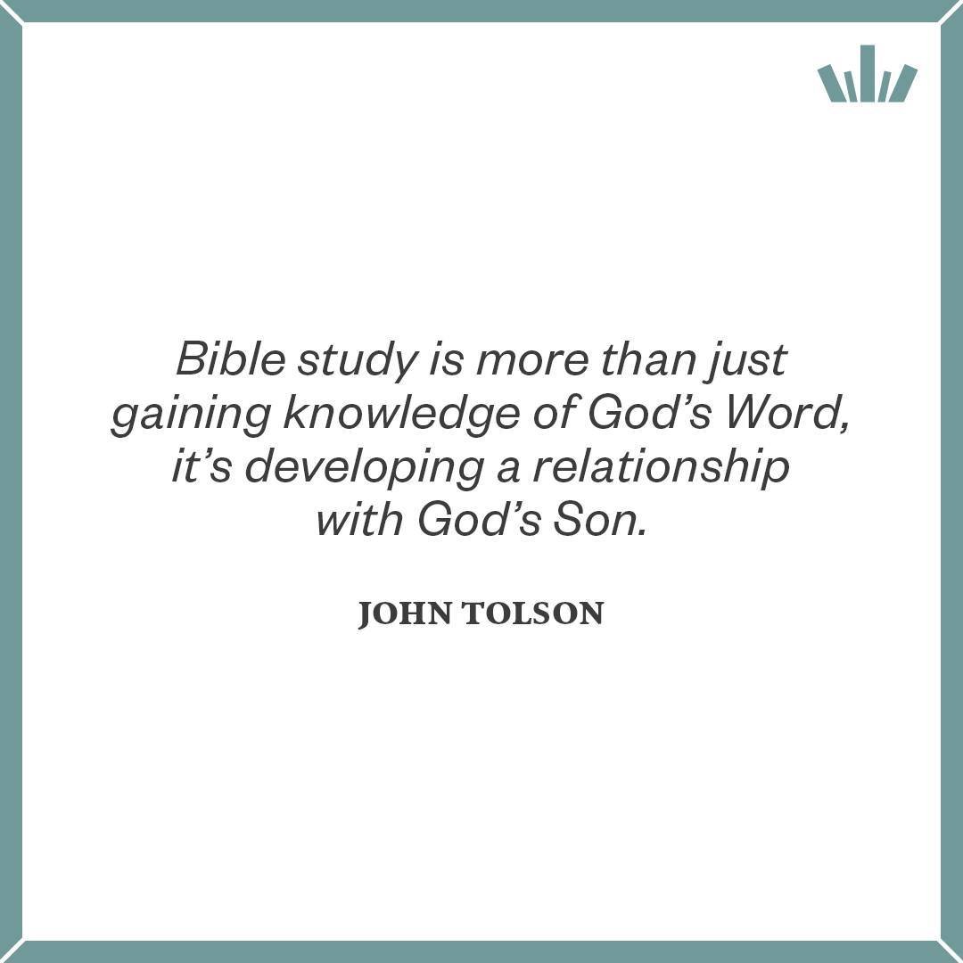 &quot;Bible study is more than just gaining knowledge of God&rsquo;s Word, it&rsquo;s developing a relationship with God&rsquo;s Son.&quot; - John Tolson
#MondayMotivation #Christianity #Bible #BibleStudy #InductiveBibleStudy #quote #quotable #quoteo