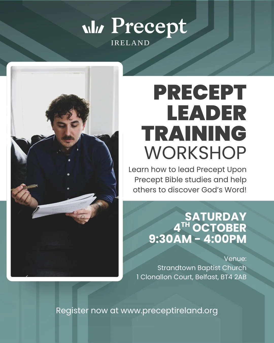 ***COMING UP***
Do you want to be equipped to lead others in the study of God's Word? Our next Precept Upon Precept Training event is taking place on Saturday 4th October in Belfast - full details at www.preceptireland.org (link in bio).
#Bible #Bibl
