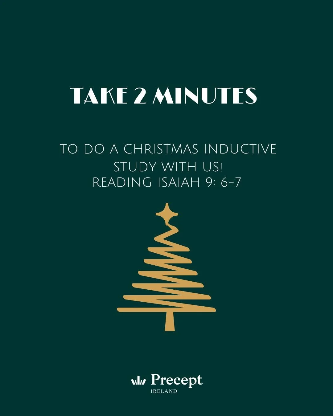 Take just 2 minutes to do this Christmas Inductive with us!!

#precept #preceptireland #inductivebiblestudy #biblestudy #christmas