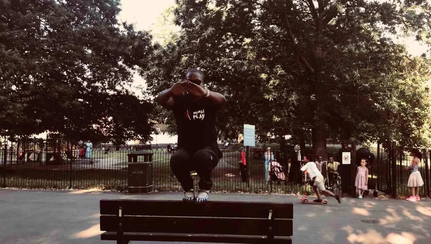 Squat On A Park Bench