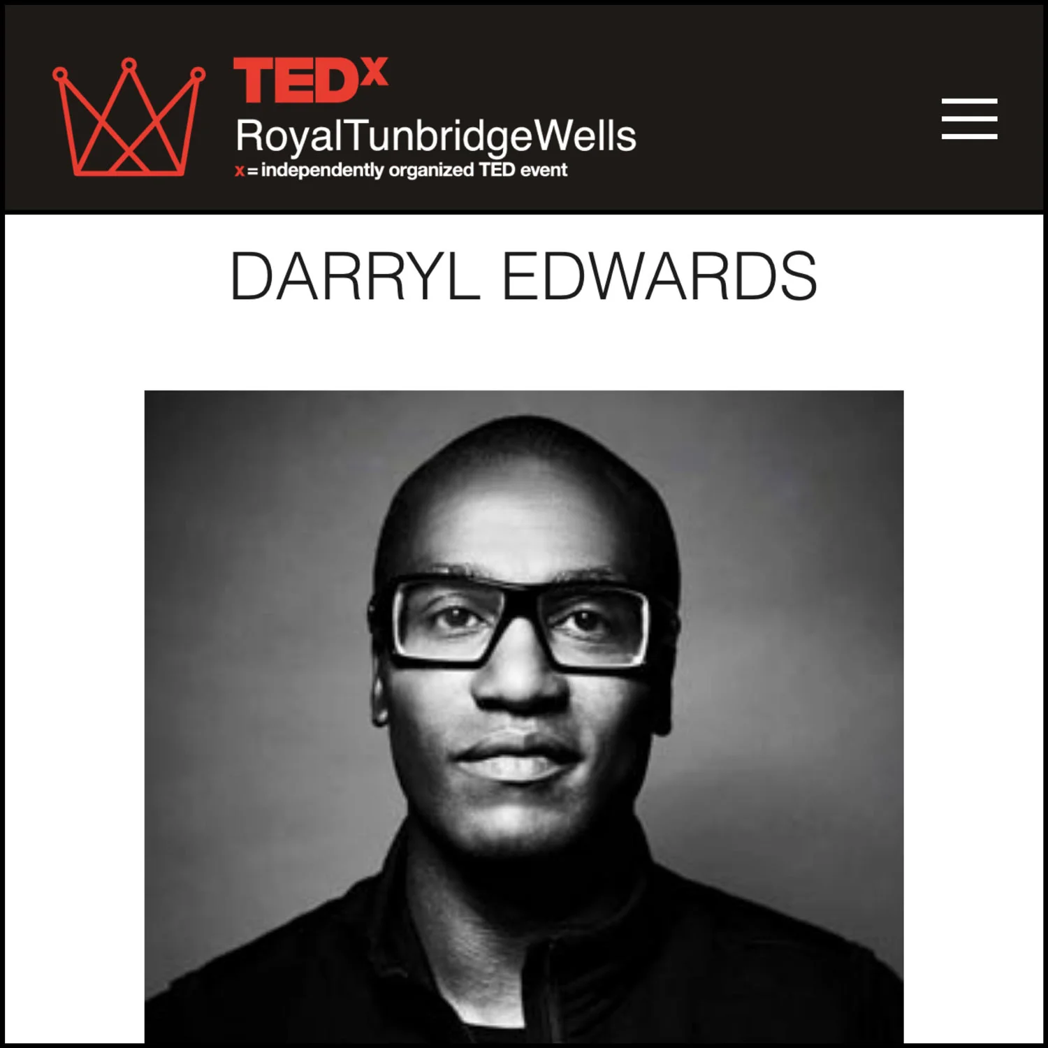 Speaking at TEDx Royal Tunbridge Wells - Saturday, Jan 26 2019