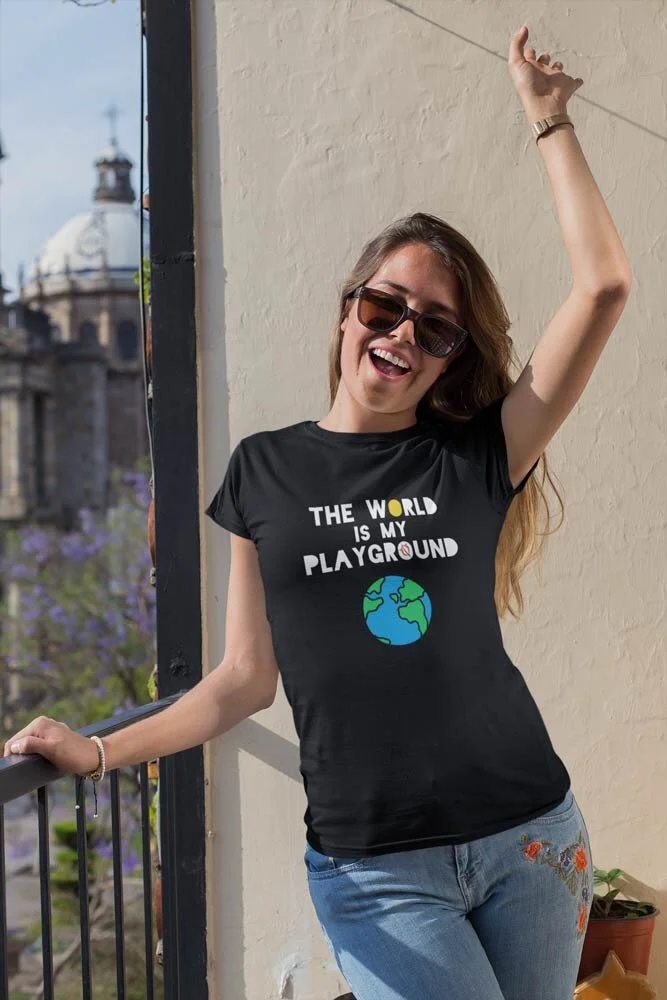 The World Is My Playground T-Shirt / adult t-shirt / adult tees / primal play tees / primal play t-shirt / unisex t-shirt