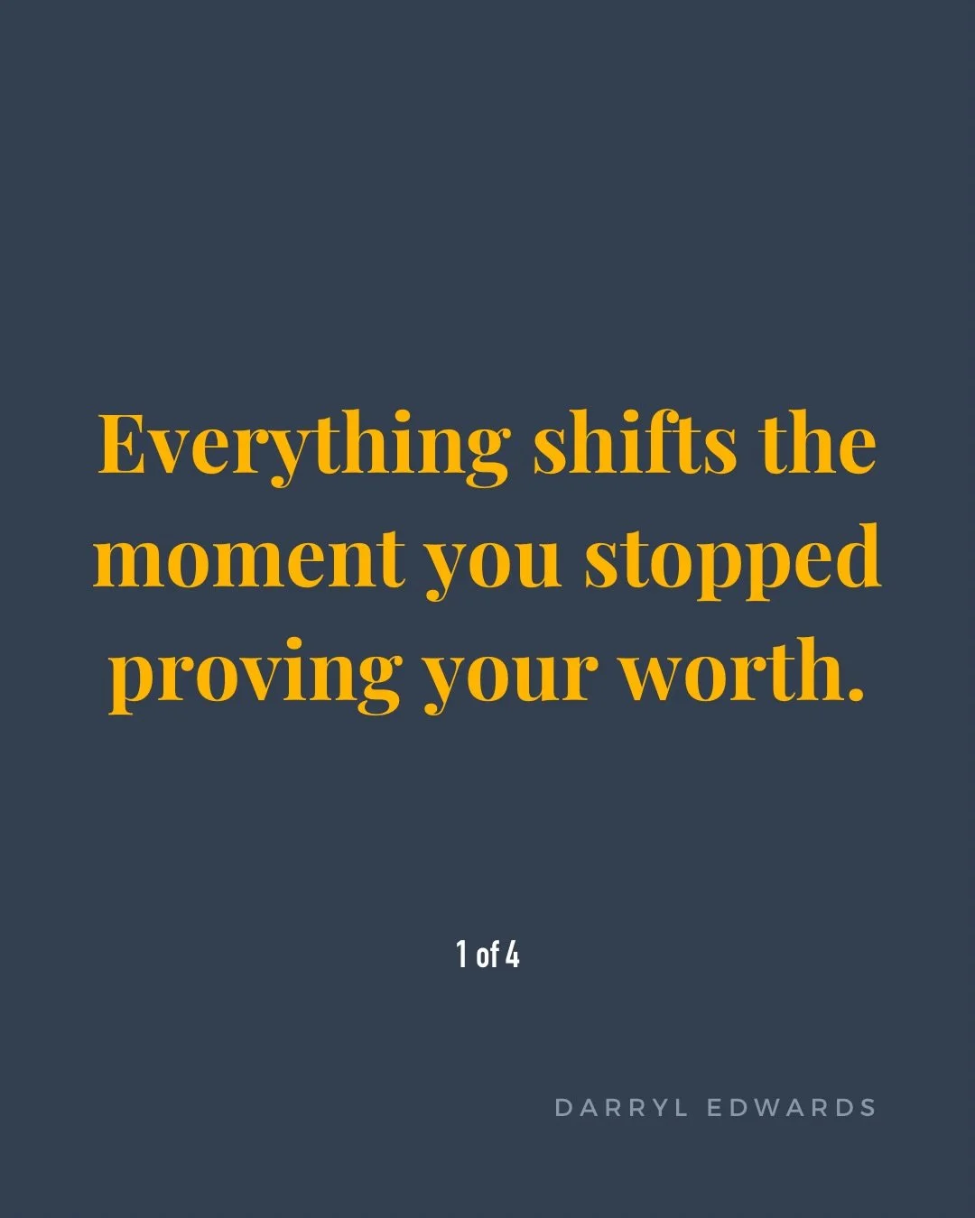 When you start out, you prove yourself.

You say yes.
You show up.
You do the work.

Over time something changes.

You stop proving.
You start choosing.

#knowyourworth #personalgrowth #mindsetshift #buildyourreputation #darryledwards