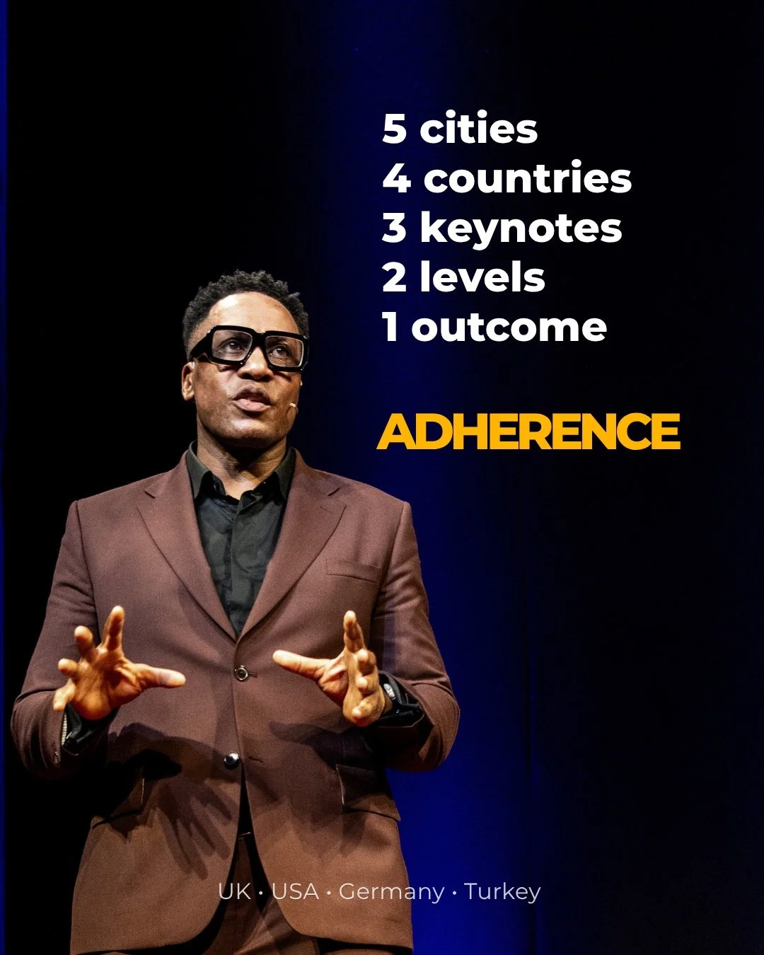 Keynote speaker across 5 cities, 4 countries.

I didn&rsquo;t start on keynote stages.

I started with small rooms.
Short sessions.
Trying to get noticed.

I focused on one problem.

Not how to get people moving.
How to help people continue.

Over ti