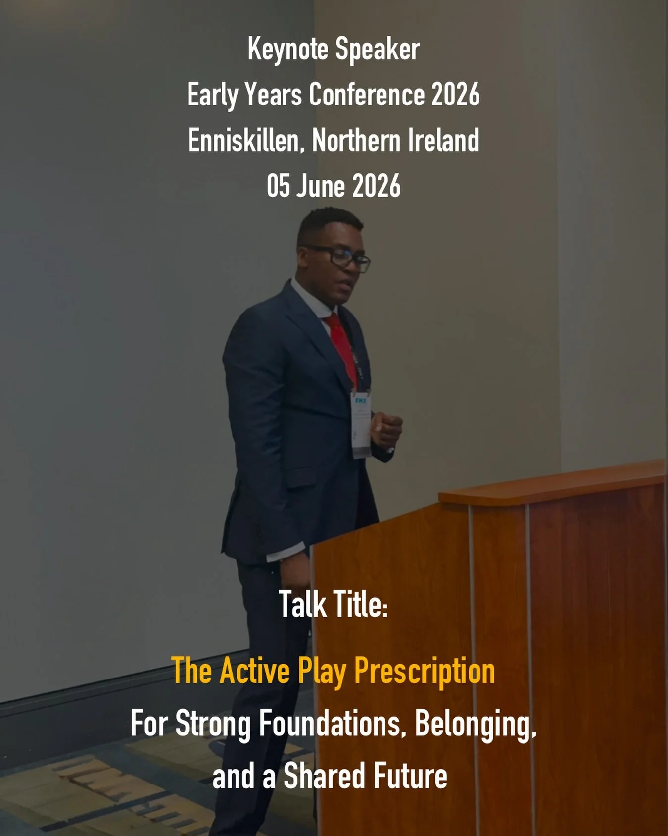 This week I have the privilege of delivering a keynote at the Early Years Conference 2026 in Enniskillen, Northern Ireland.

My talk explores why the first six years of life are among the most important we will ever experience.

Before children learn