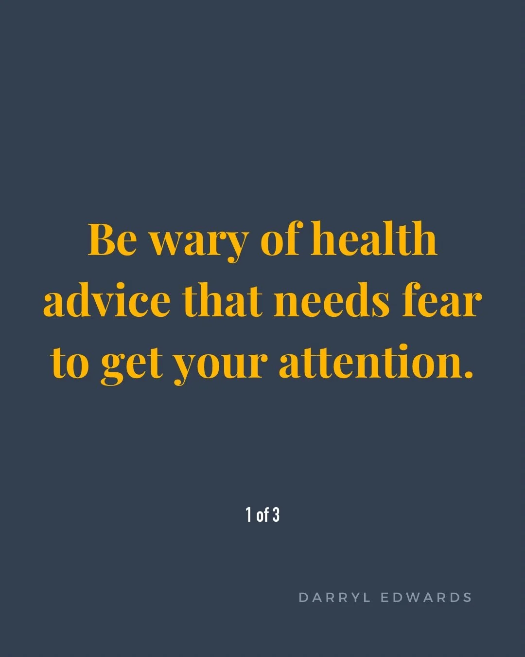 I&rsquo;ve noticed something about big wellness over the years.

The more advice people consume, the more worried they tend to get.

Food becomes suspicious. Symptoms become alarming. Missing a workout feels like failure.

At some point, health stops