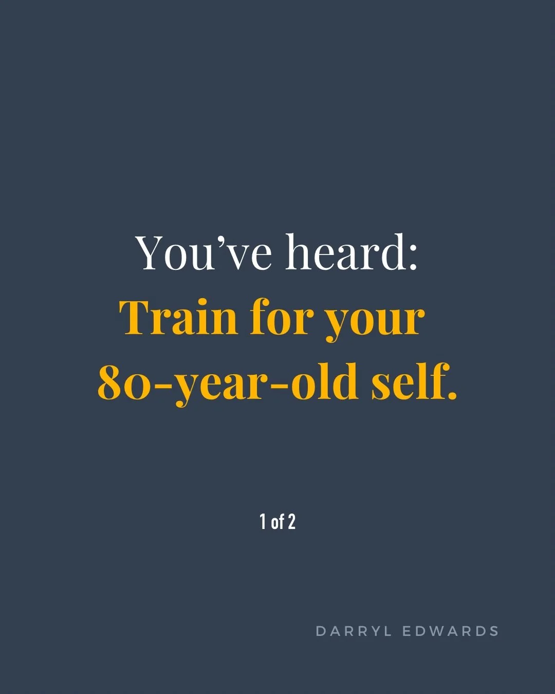 I&rsquo;ve seen a lot of posts recently talking about moving for the future.

For longevity.
For independence.
For the person we hope to be decades from now.

All good reasons.

But movement also changes how you experience today.

More strength.
More
